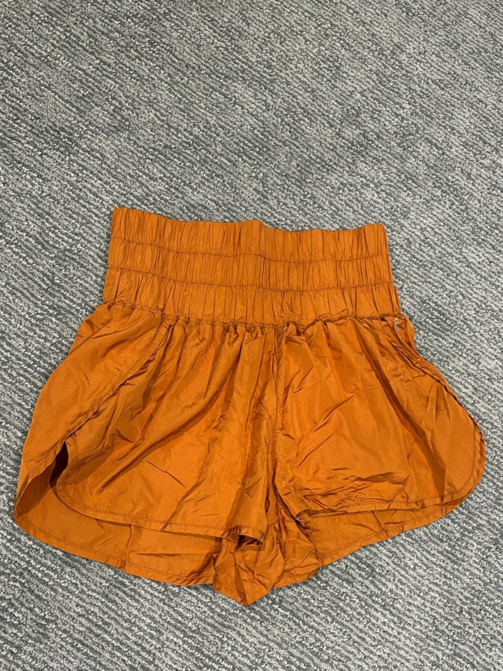 FP Free Movement High-Waist Elastic Waistband Burnt Orange Women’s Shorts